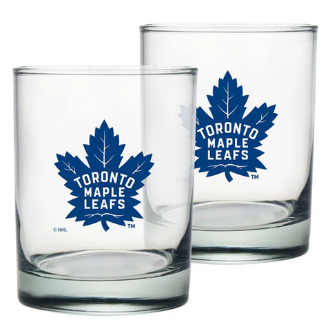 Maple Leafs - Rock Glass Set