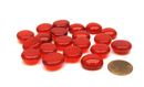 Life Stones - 20 Red Glass