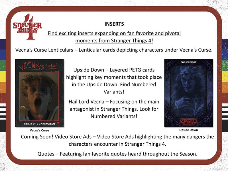 2023 Topps Stranger Things Season 4 Hobby Pack