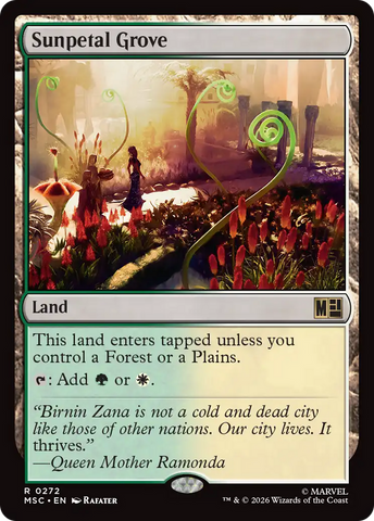 Sunpetal Grove (Surge Foil) [Marvel Super Heroes Commander]