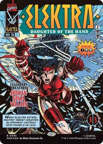 Elektra, Daughter of the Hand (Borderless) (395) [Marvel Super Heroes]