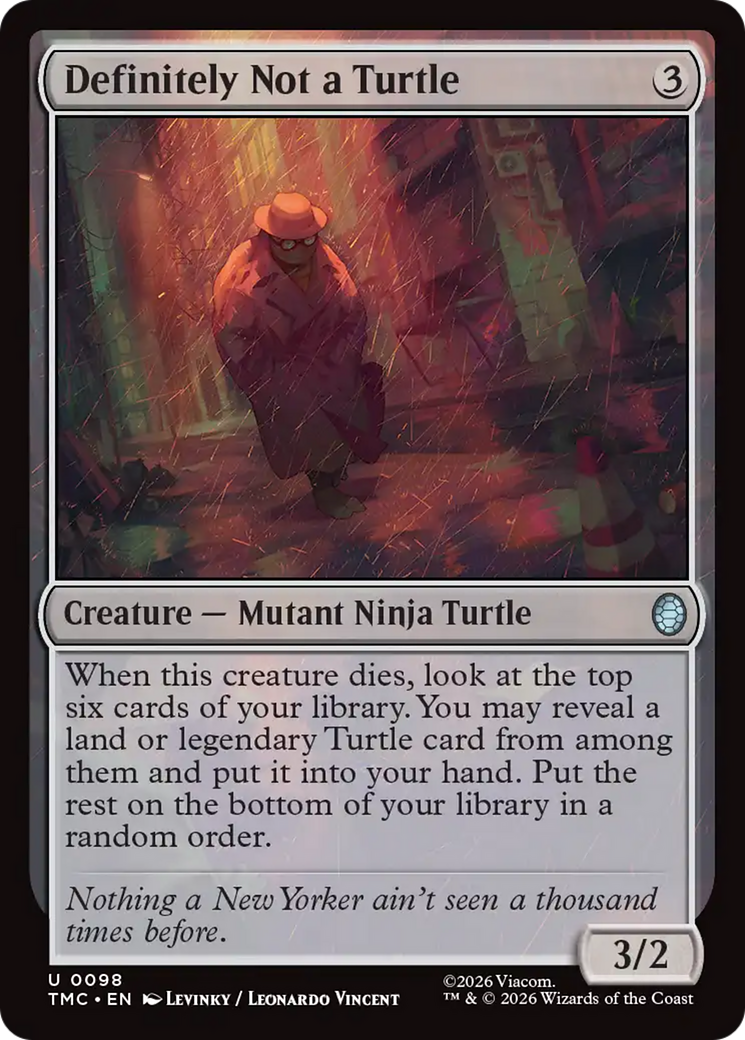 Definitely Not a Turtle [Teenage Mutant Ninja Turtles Commander]
