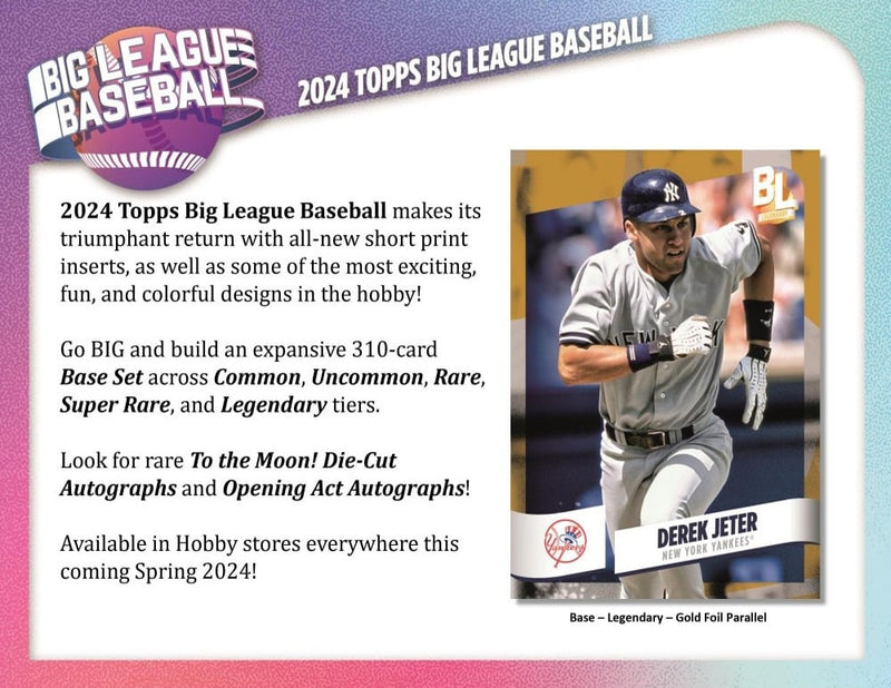 2024  Topps Big League Baseball Hobby Box