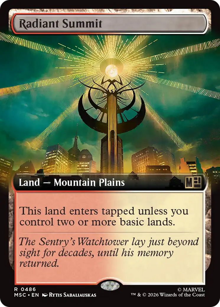 Radiant Summit (Extended Art) [Marvel Super Heroes Commander]