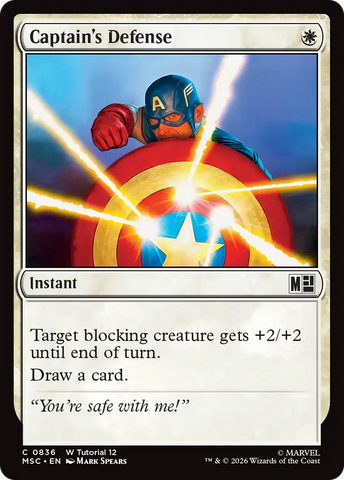 Captain's Defense (0836) [Marvel Super Heroes Commander]