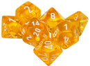 Chessex Translucent 7 Pc  Yellow/white