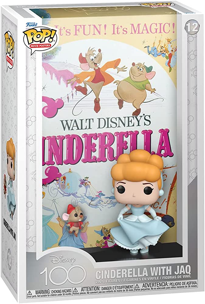 Pop Movie Poster - Cinderella with Jaq 12