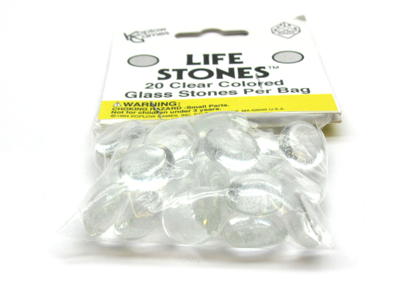 Life Stones - 20 Clear Glass