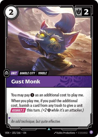 Gust Monk (101/166 - Uncommon) [Riftbound TCG: Vendetta]