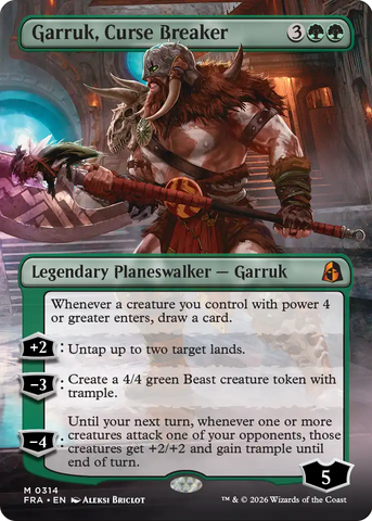 Garruk, Curse Breaker (Borderless) [Reality Fracture]