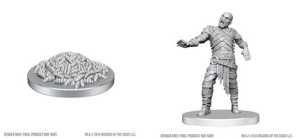 Swarm of Rot Grubs & Rot Grub Victim - Unpainted