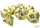 Chessex Opaque Pastel - Yellow/black