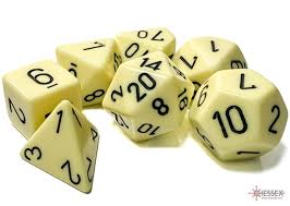 Chessex Opaque Pastel - Yellow/black