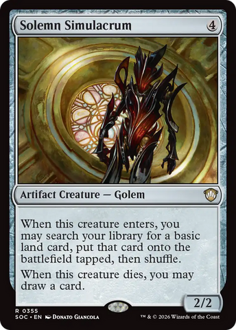 Solemn Simulacrum [Secrets of Strixhaven Commander]