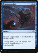 Unsubstantiate [The List]