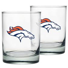 Rock Glass Set - Broncos