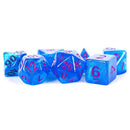Acrylic 7 Dice Set - Stardust Blue & Purple