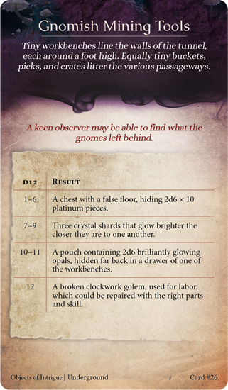 Objects of Intrigue - 5E