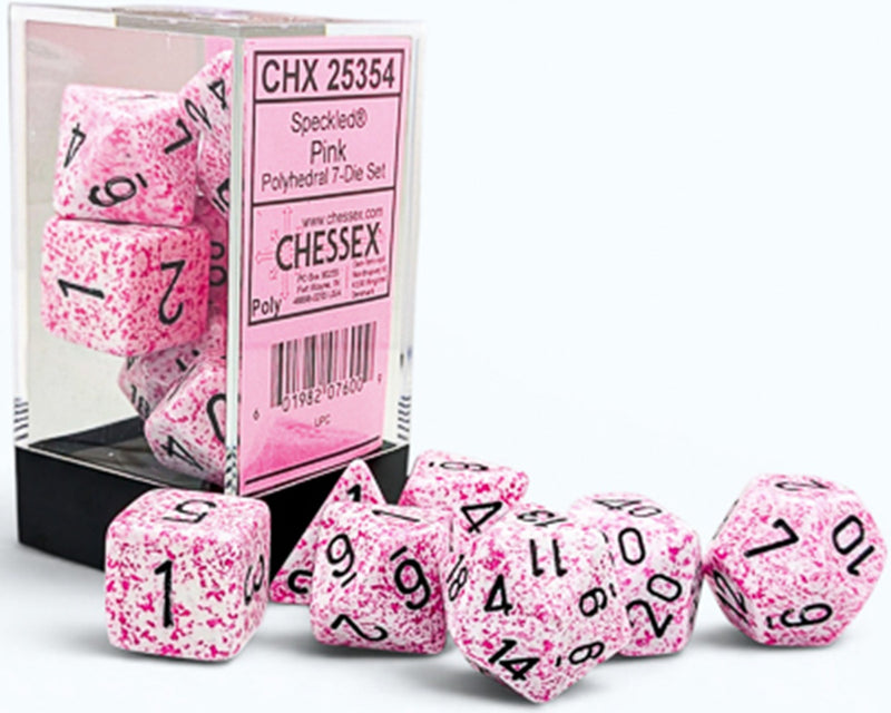 Chessex Speckled 7-Die Set Polyhedral Pink