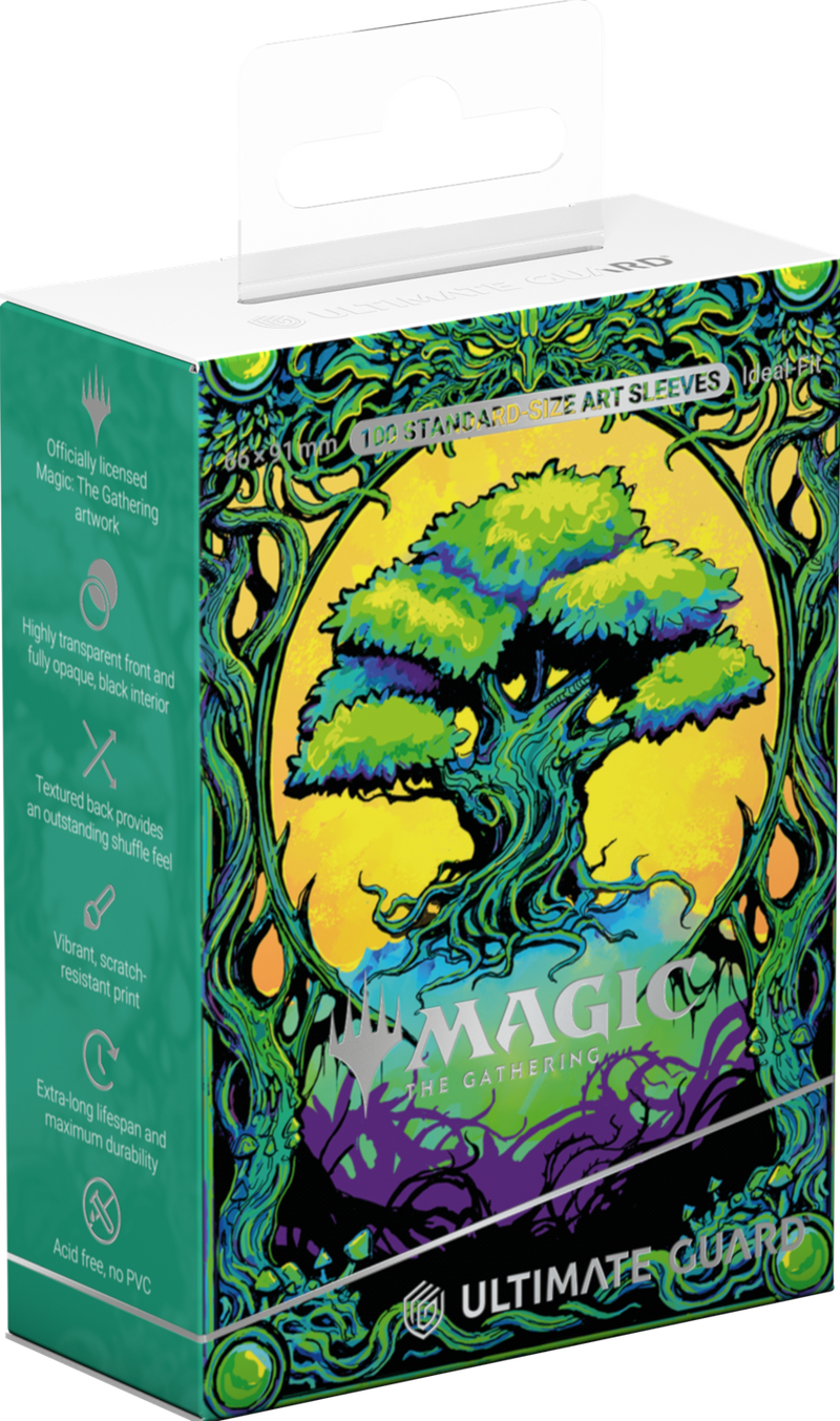 UG Art Sleeves: MTG Mana Token - Forest