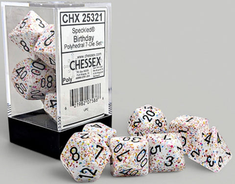 Chessex Speckled 7-Die Set Polyhedral Birthday