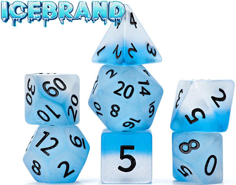 Sea Glass Dice: Icebrand 7-Dice Set