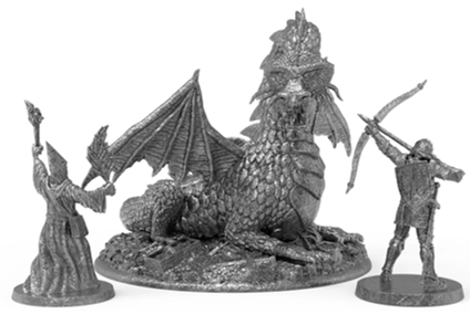 Dungeons & Dragons Sirius Metal Miniatures: 1977 Basic Boxes Set