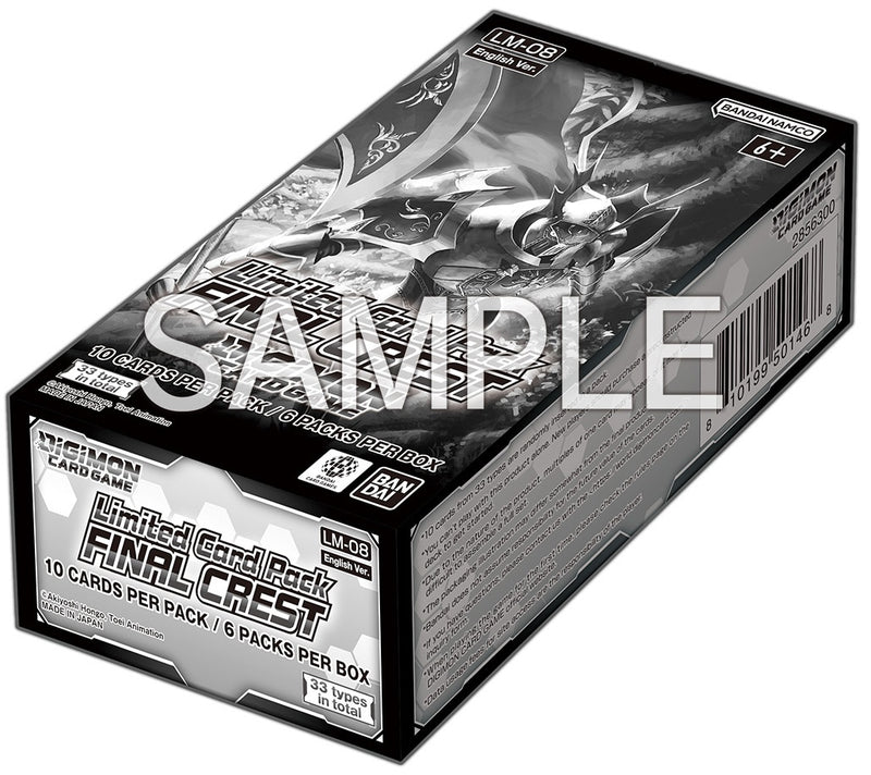 Digimon TCG LM-08 Final Crest Limited Card Pack Box