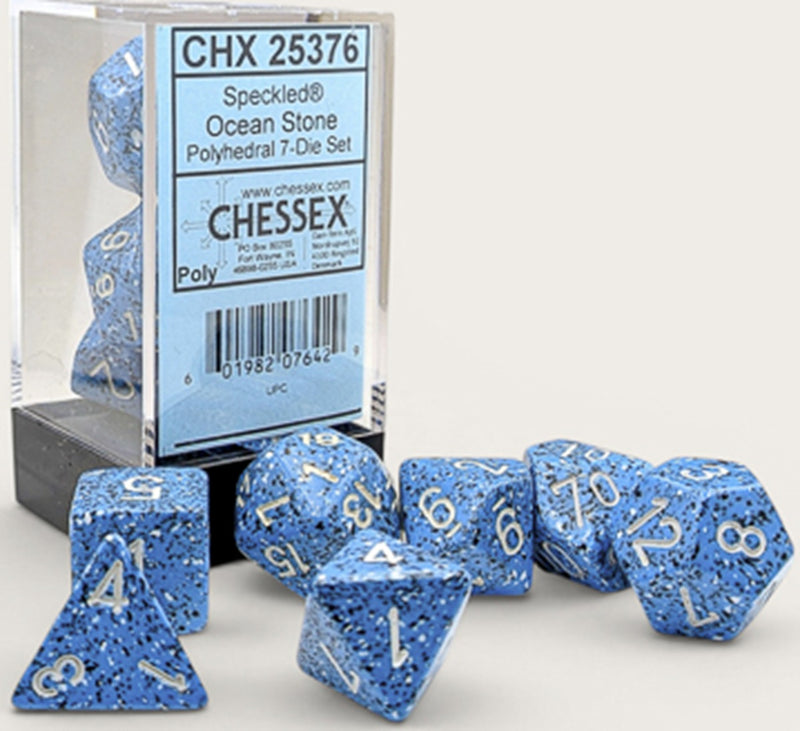 Chessex Speckled 7-Die Set Polyhedral Ocean Stone