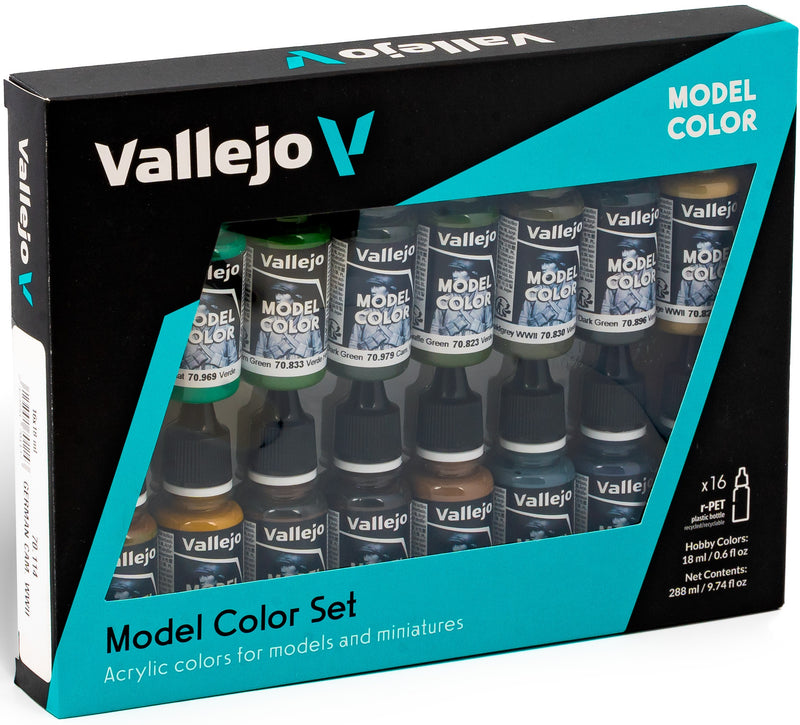 Vallejo: 16 Color Set German Camoflage WWII
