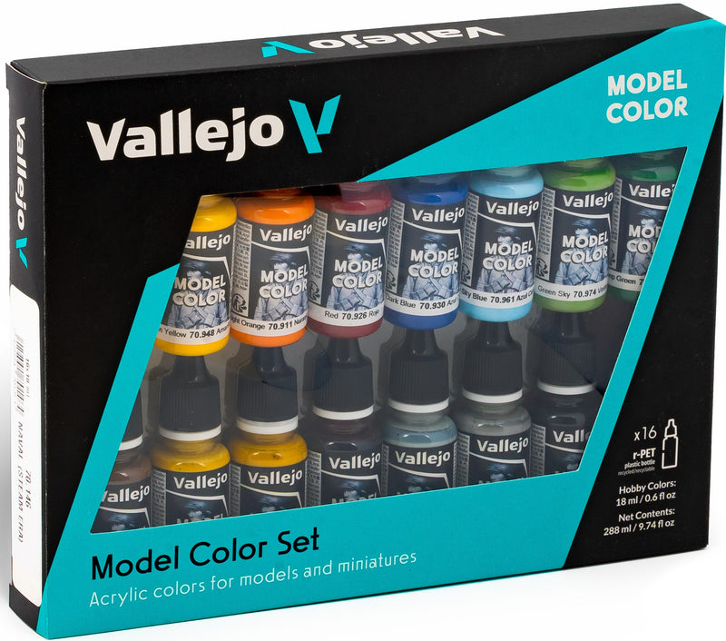 Vallejo: 16 Color Set Naval (Steam Era)