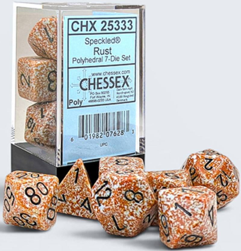 Chessex Speckled 7-Die Set Polyhedral Rust