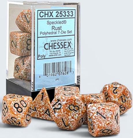 Chessex Speckled 7-Die Set Polyhedral Rust
