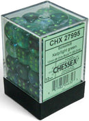 Chessex 36D6 Kelp/Light Green