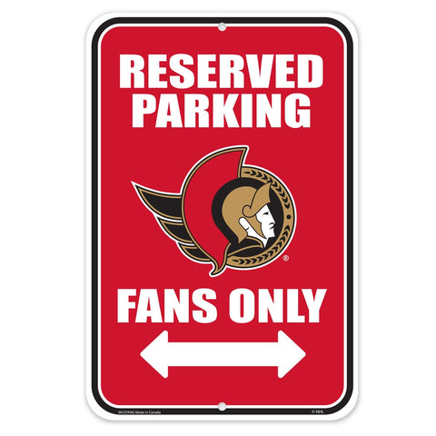 Reserved Parking Sign - NHL Ottawa Senators