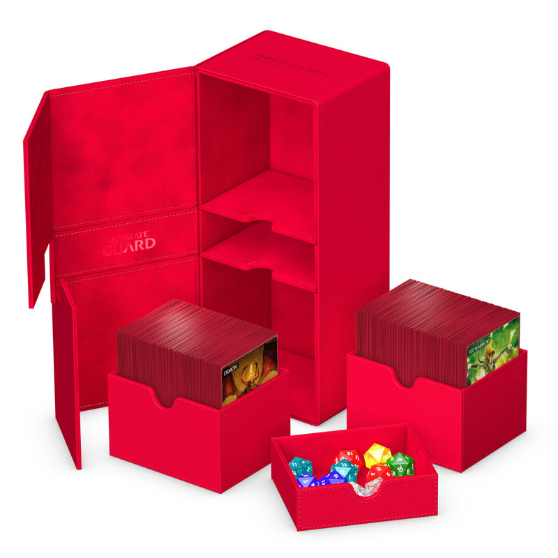 Ultimate Guard Twin Flip N Tray 266+ Xenoskin Red
