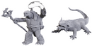 Tortle Druid & Wild Shape Giant Lizard - Unpainted