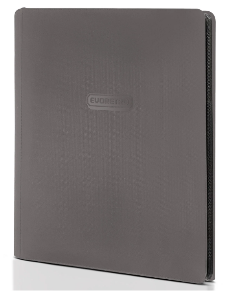 Evoretro 9-Pocket Card Binder- Grey