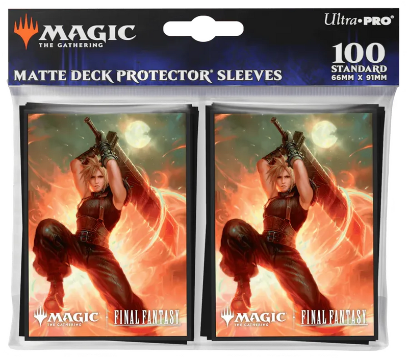 Ultra Pro Matte Sleeves 100ct - Final Fantasy - Cloud