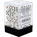 Chessex 36D6 Dice White/Black