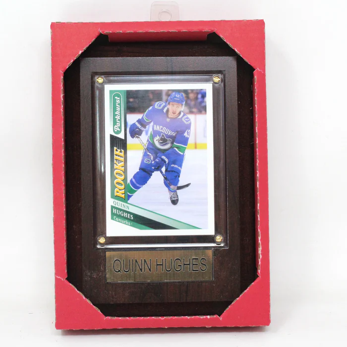 Plaque W/Card Quinn Hughes