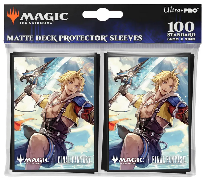 Ultra Pro Matte Sleeves 100ct - Final Fantasy - Tidus