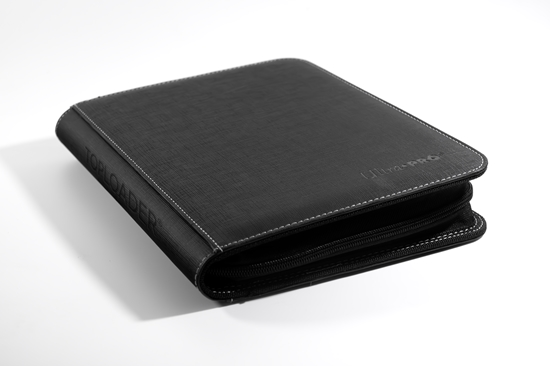 4 Pocket Top Loader Zip Up Binder - Black