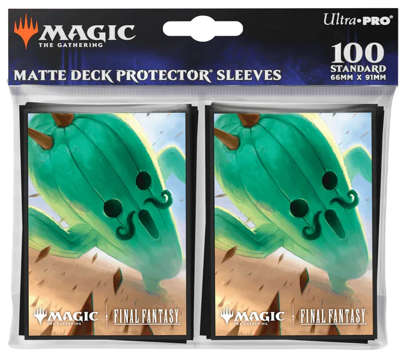 Ultra Pro Matte Sleeves 100ct - Final Fantasy - Jumbo Cactuar