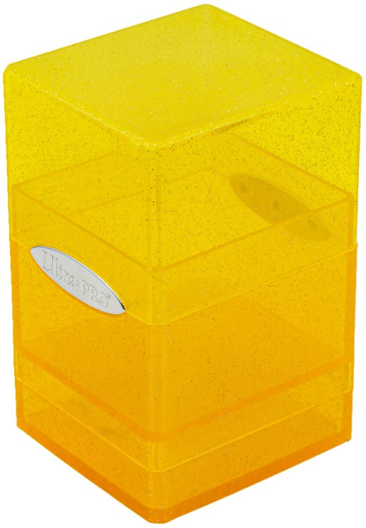 Ultra Pro Satin Tower Deck Box  - Glitter Yellow