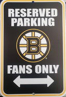 Reserved Parking Sign - NHL Boston Bruins