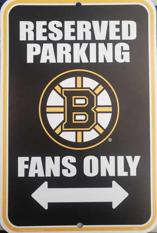 Reserved Parking Sign - NHL Boston Bruins