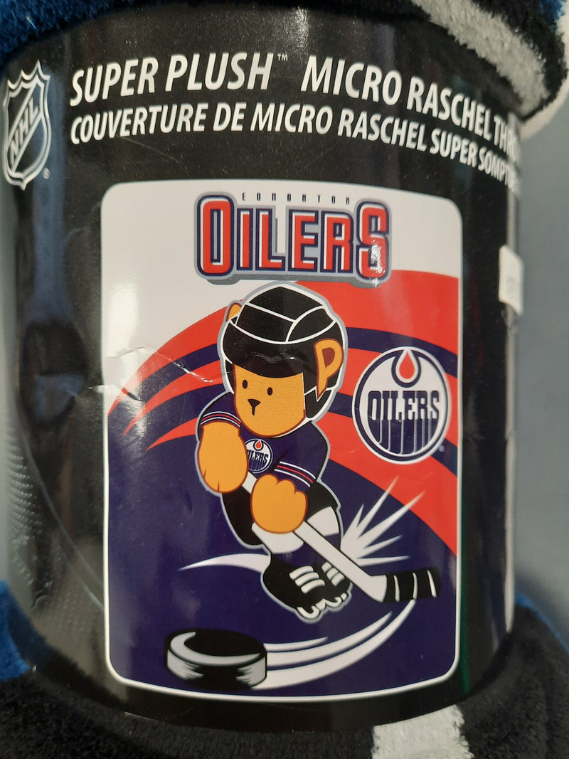 Super Plush Throw - Oilers Mascot