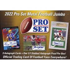 2022 Pro Set Metal Football Jumbo