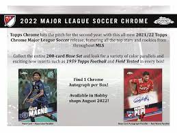 2022 Topps Chrome MLS  - Hobby Box